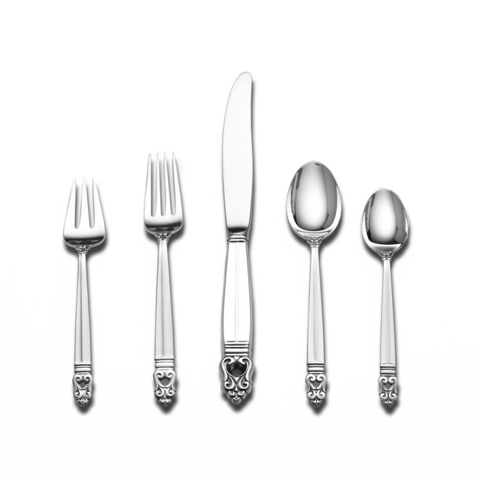 International Silver Sterling Silver Royal Danish Flatware Set of 46